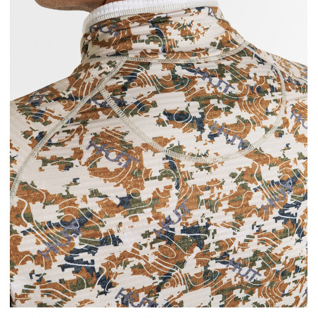 Термобельё мужское H.U.T. Yugan, лонгслив с воротником, хаки/оливковый