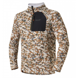 Термобельё мужское H.U.T. Yugan, лонгслив с воротником, хаки/оливковый