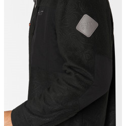 Рубашка мужская H.U.T. Vodla, с капюшоном, флисовая, чёрная