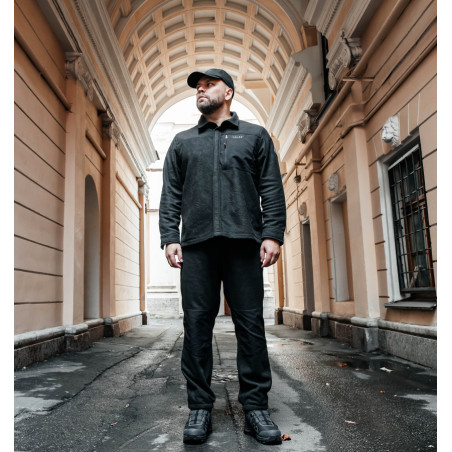 Брюки мужские H.U.T. Vodla, флисовые, чёрные