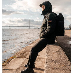 Брюки мужские H.U.T. Vodla, флисовые, чёрные