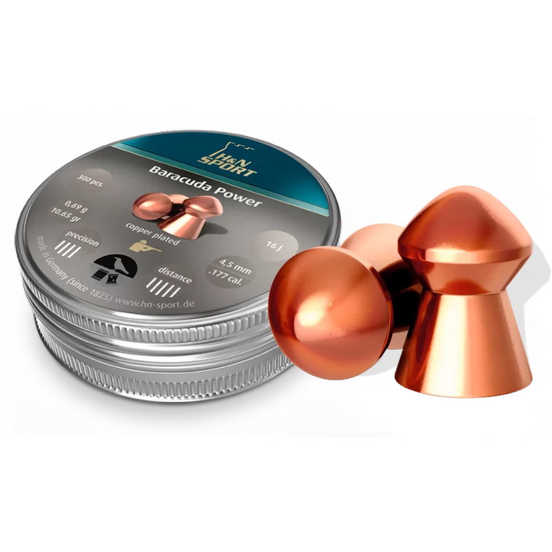 Пульки HN Baracuda Power 4.5мм (300 штук)