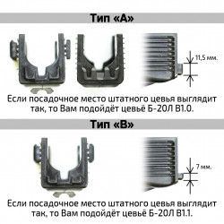 Комплект цевья Спорт-5 В1.0 тип А, В1.1 тип В