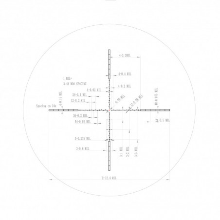 Прицел оптический Veber Пневматика III 6-24X50 SF IR