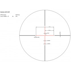 Прицел Gaut Amber 2-8x36, сетка 27 (Mil-Dot), 0.1 МIL