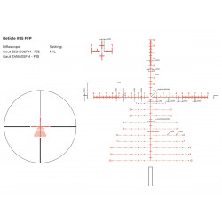 Прицел Gaut Azurite 6-24x50, сетка 35, FFP, 0.1 МIL