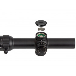 Прицел Gaut Obsidian 1-8x24, сетка 62 (Half MD), 1/2 МОА