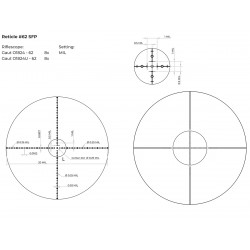 Прицел Gaut Obsidian 1-8x24, сетка 62 (Half MD), 1/2 МОА