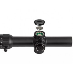 Прицел Gaut Obsidian 1-8x24, сетка 62 (Half MD), 1/2 МОА