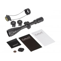 Прицел Gaut Quartz 3-9x40 AO, сетка 2 (Mil-Dot), кольца, подсветка