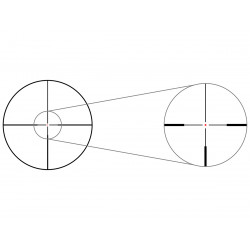 Прицел Gaut Quartz 3-9x50 AO, сетка 32, подсветка, 0.1 МIL