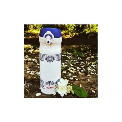 Термокружка THERMOS JNL-402 BLWH 0.4L, откидной механизм, бело-синяя