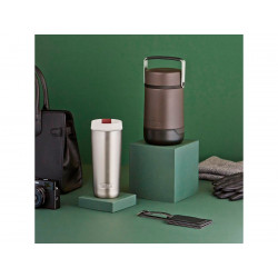 Термос для еды THERMOS GUARDIAN TS-3039 BKT 0.8L, складная ложка,коричневый