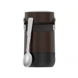 Термос для еды THERMOS GUARDIAN TS-3039 BKT 0.8L, складная ложка,коричневый