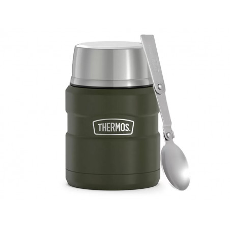 Термос для еды THERMOS KING SK-3000 MAG 0,47L, складная ложка, хаки