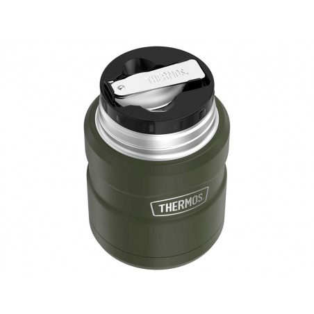 Термос для еды THERMOS KING SK-3000 MAG 0,47L, складная ложка, хаки