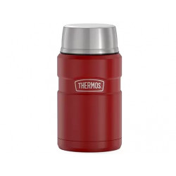 Термос для еды THERMOS KING SK-3021 MRR 0,7L, складная ложка, Rustic Red