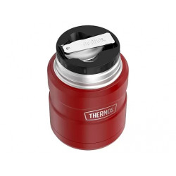 Термос для еды THERMOS KING SK-3021 MRR 0,7L, складная ложка, Rustic Red