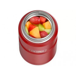 Термос для еды THERMOS KING SK-3021 MRR 0,7L, складная ложка, Rustic Red