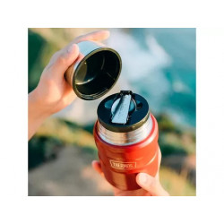 Термос для еды THERMOS KING SK-3021 MRR 0,7L, складная ложка, Rustic Red