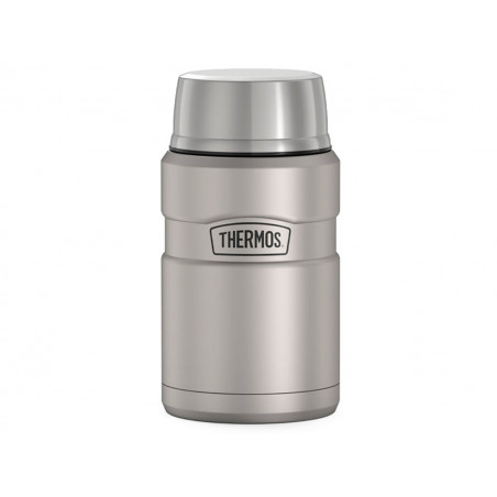 Термос для еды THERMOS KING SK-3021 MMS 0,7L, складная ложка, стальной