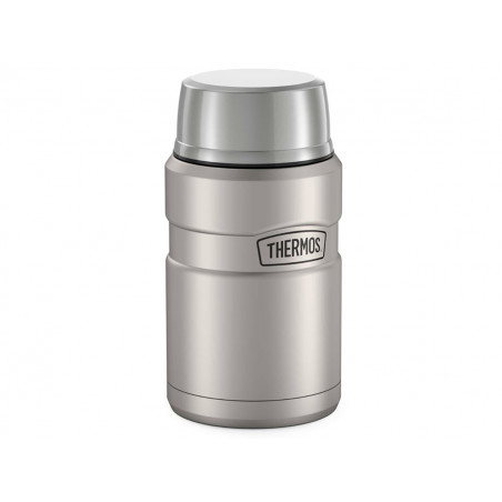 Термос для еды THERMOS KING SK-3021 MMS 0,7L, складная ложка, стальной
