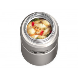 Термос для еды THERMOS KING SK-3021 MMS 0,7L, складная ложка, стальной