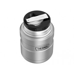 Термос для еды THERMOS KING SK-3021 MMS 0,7L, складная ложка, стальной