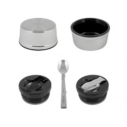 Термос для еды THERMOS KING SK-3021 MMS 0,7L, складная ложка, стальной