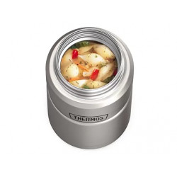 Термос для еды THERMOS KING SK-3021 MMS 0,7L, складная ложка, стальной