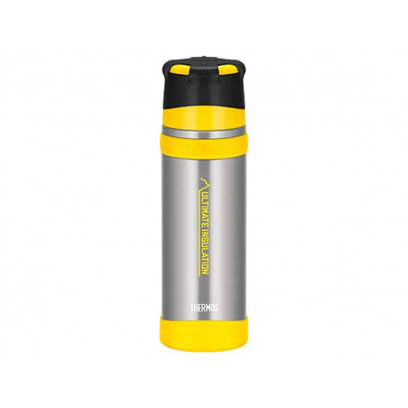 Термос для напитков THERMOS FFX-501 CS 0.5L, стальной/жёлтый