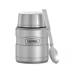 Термос для еды THERMOS KING SK-3000 MMS 0,47L складная ложка, стальной