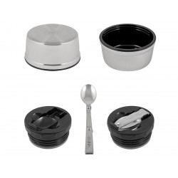 Термос для еды THERMOS KING SK-3000 MMB 0,47L, складная ложка, чёрный