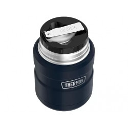 Термос для еды THERMOS KING SK-3000 MMB 0,47L, складная ложка, чёрный