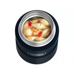 Термос для еды THERMOS KING SK-3000 MMB 0,47L, складная ложка, чёрный