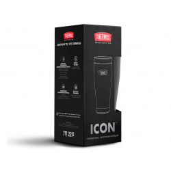 Термокружка THERMOS IS-1012 GT 0.47L, винтовая крышка-пробка, чёрный