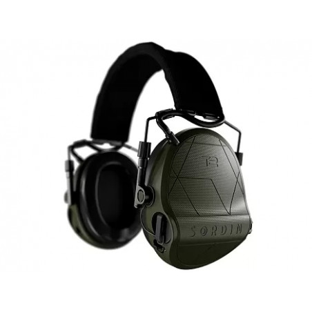 Наушники активные MSA Sordin Supreme T2 Headband Green, ткань/зелёные