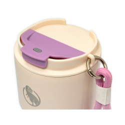 Термокружка THEROPOD TP-9149 0.34L, герметичная крышка,цвет бело-фиолетовый