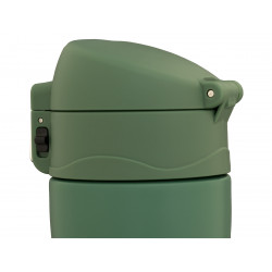 Термокружка THEROPOD TP-19-420-G 0.42L, откидной механизм, зелёный