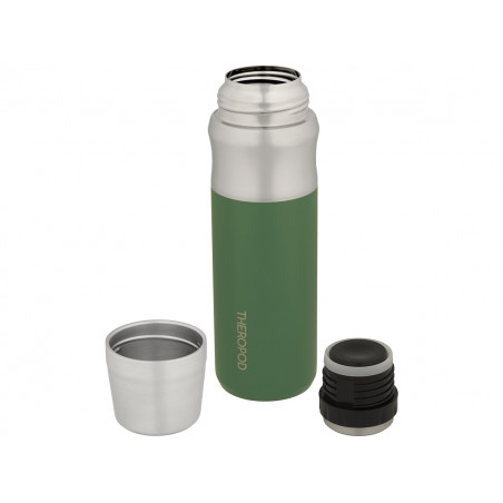 Термос для напитков THEROPOD TP-23-600-G 0.6L, нержавеющая сталь, зелёный