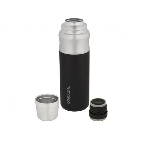 Термос для напитков THEROPOD TP-23-1000-B 1L, нержавеющая сталь, чёрный