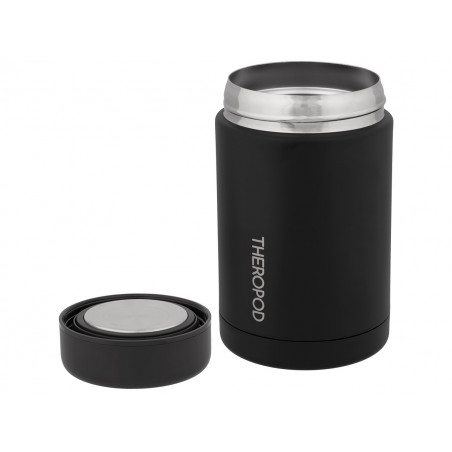 Термос для еды THEROPOD TP-20-520-B 0.52L, нержавеющая сталь, ложка, чёрный