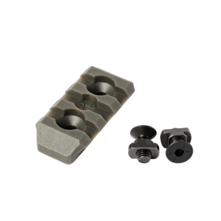 Планка пикатинни M-Lok 3 слота, стеклонаполненный полиамид, ODG (Olive Drab Green)