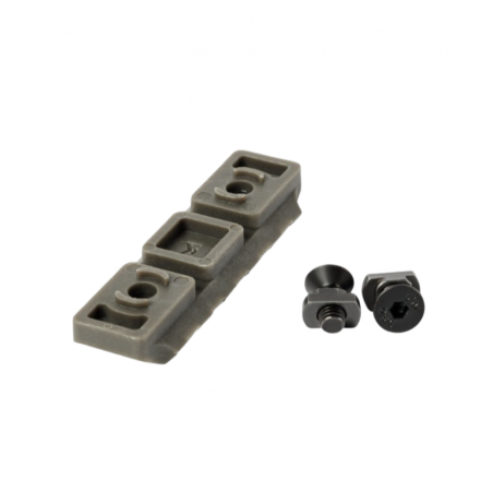 Планка пикатинни M-Lok 5 слотов, стеклонаполненный полиамид, ODG (Olive Drab Green)