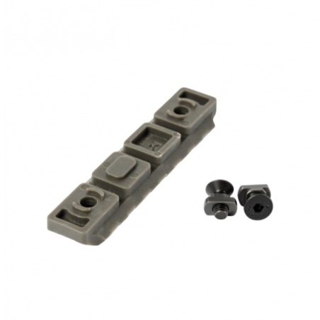 Планка пикатинни M-Lok 7 слотов, стеклонаполненный полиамид, ODG (Olive Drab Green)