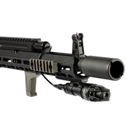 Планка пикатинни M-Lok 7 слотов, стеклонаполненный полиамид, ODG (Olive Drab Green)