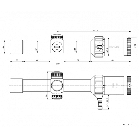 Оптический прицел Kahles K18i 1-8x24 (сетка 3GR)(10662)