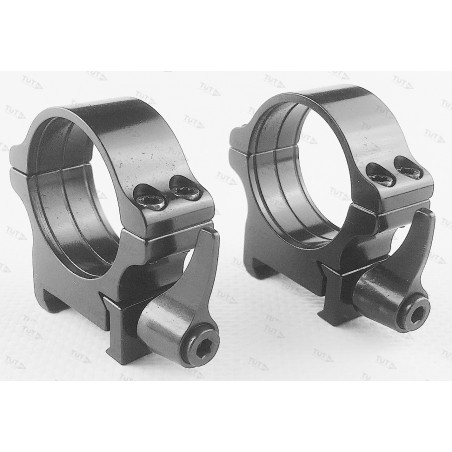 Кольца Rusan быстросъемные Weaver на 30мм H8 рычажные (050-30-8-R)