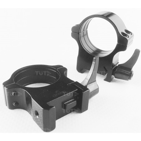 Кольца Rusan быстросъемные Weaver на 30мм H10 рычажные (050-30-10-R)