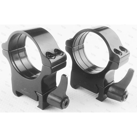 Кольца Rusan быстросъемные Weaver на 30мм H12 рычажные (050-30-12-R)